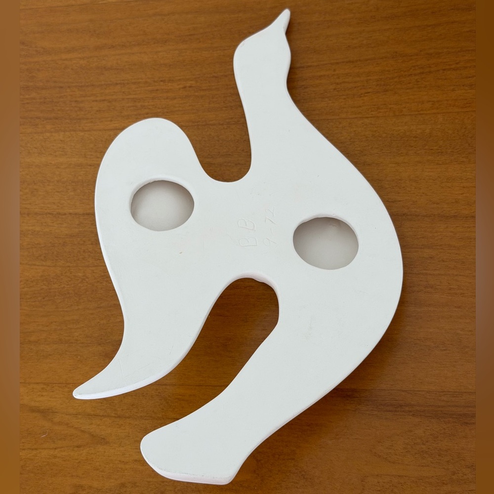 Vintage MCM Sculptural Wall Birds Set White Minimalist Modern Decor - Picture 9 of 12